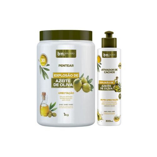 Kit Creme de Pentear Azeite de Oliva + Ativador | bn.Cachos